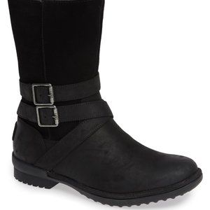 Ugg Lorna Waterproof Bootie Black Size 8.5 1095155